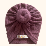 TURBAN Lina - Tricot chaud Vieux Rose