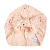 Turban MARY - Dentelle Nude Rosé Bandeau naissance Bandeau adulte bonnet Chimio