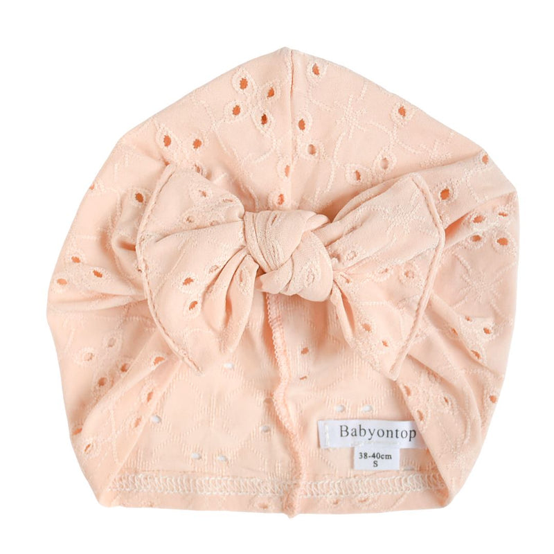 Turban MARY - Dentelle Nude Rosé Bandeau naissance Bandeau adulte bonnet Chimio