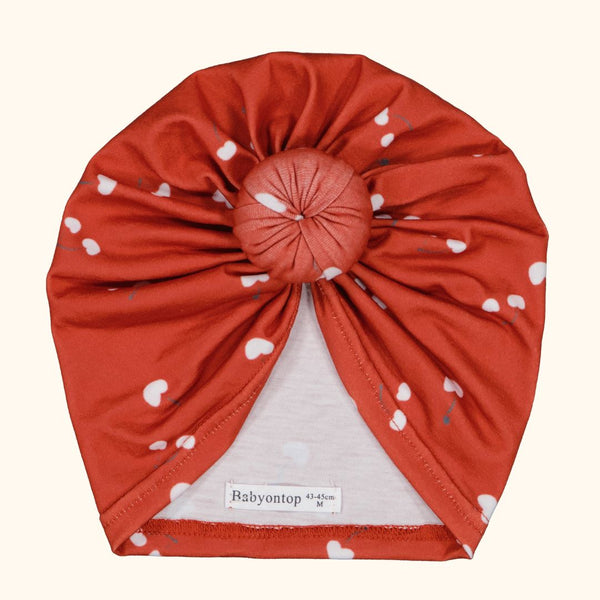 Turban CHERYL fond Ochre - Donut ou Bunny Bandeau naissance Bandeau adulte bonnet Chimio