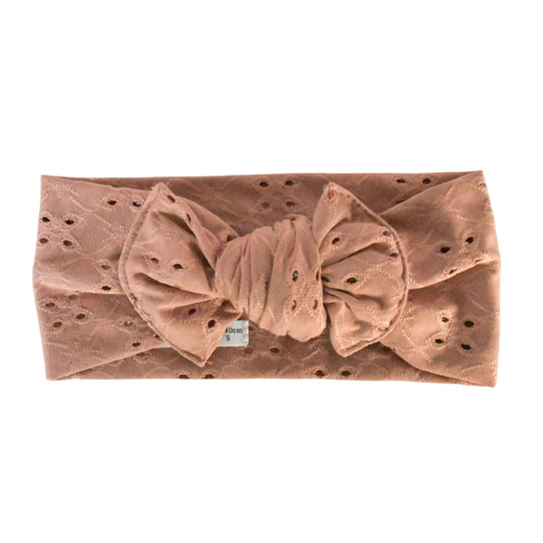 Bandeau MARY Mocca - noeud FLY Bandeau naissance Bandeau adulte bonnet Chimio