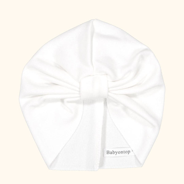 Turban IMANI - Blanc Bandeau naissance Bandeau adulte bonnet Chimio