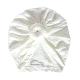 Turban MARY - Dentelle Blanche Bandeau naissance Bandeau adulte bonnet Chimio