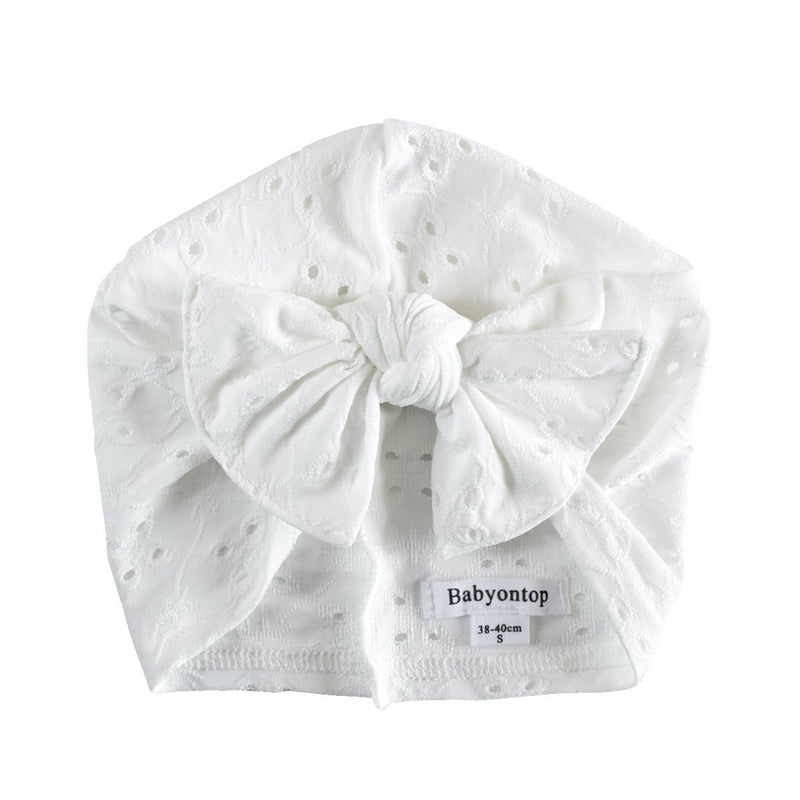 Turban MARY - Dentelle Blanche Bandeau naissance Bandeau adulte bonnet Chimio