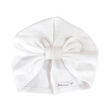 Turban ROSA - Maille Chaude Blanche Bandeau naissance Bandeau adulte bonnet Chimio