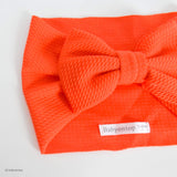 Bandeau ANNA - Couleur PUMPKIN Bandeau naissance Bandeau adulte bonnet Chimio