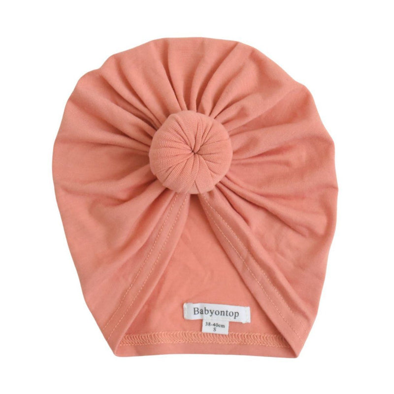 Turban IRIS - Orange Tawny Bandeau naissance Bandeau adulte bonnet Chimio