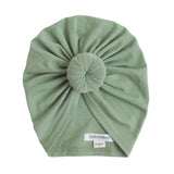 Turban IRIS - Vert Basil Bandeau naissance Bandeau adulte bonnet Chimio