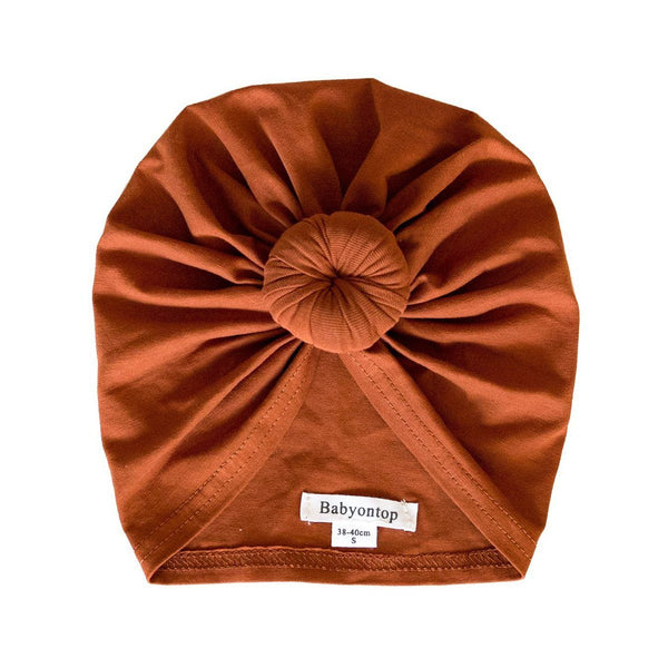 Turban NORA - TERRACOTTA Bandeau naissance Bandeau adulte bonnet Chimio